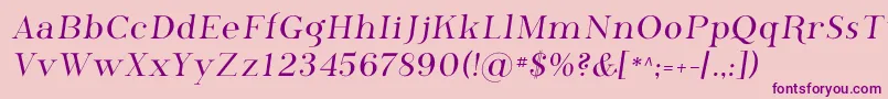 Phosphor Font – Purple Fonts on Pink Background