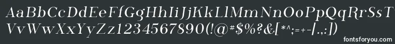 フォントPhosphor – 黒い背景に白い文字