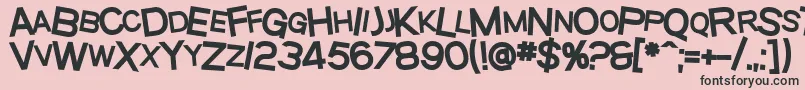 SfBeavertonScHeavy Font – Black Fonts on Pink Background