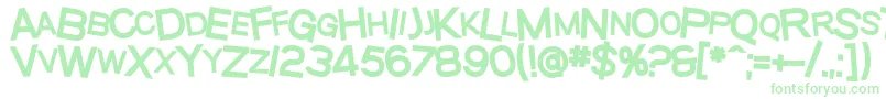 SfBeavertonScHeavy Font – Green Fonts on White Background