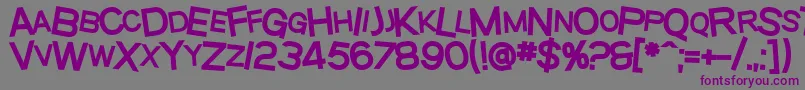 SfBeavertonScHeavy Font – Purple Fonts on Gray Background
