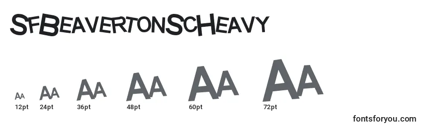 Размеры шрифта SfBeavertonScHeavy