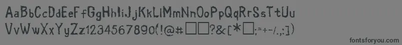 ColdbringerKg Font – Black Fonts on Gray Background
