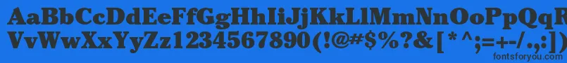 More about CheltenhamstdUltra Font CheltenhamstdUltra Font – Black Fonts on Blue Background
