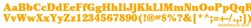 CheltenhamstdUltra Font – Orange Fonts on White Background