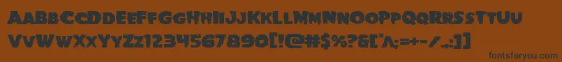 Goblincreekexpand Font – Black Fonts on Brown Background