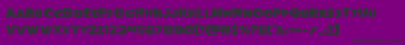 Шрифт Goblincreekexpand – чёрные шрифты на фиолетовом фоне