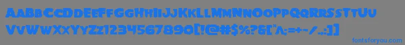 Goblincreekexpand-Schriftart – Blaue Schriften auf grauem Hintergrund