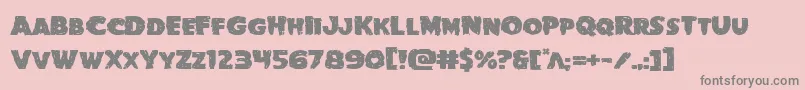 Goblincreekexpand Font – Gray Fonts on Pink Background