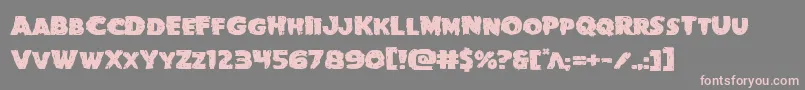 Goblincreekexpand Font – Pink Fonts on Gray Background