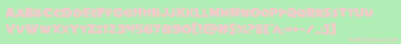 Goblincreekexpand Font – Pink Fonts on Green Background