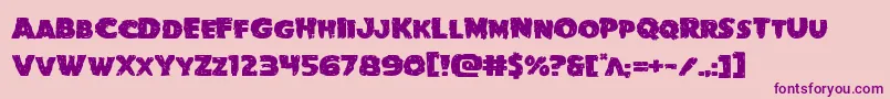 Goblincreekexpand Font – Purple Fonts on Pink Background