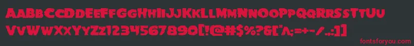 Goblincreekexpand Font – Red Fonts on Black Background