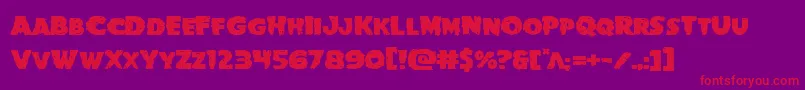 Goblincreekexpand Font – Red Fonts on Purple Background