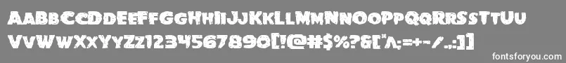 Goblincreekexpand-Schriftart – Weiße Schriften auf grauem Hintergrund