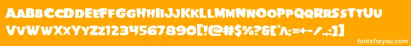 Goblincreekexpand Font – White Fonts on Orange Background