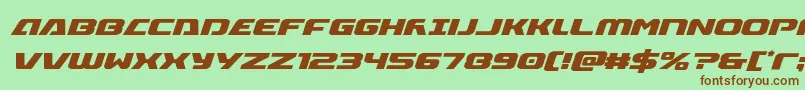 Iapetuscondital Font – Brown Fonts on Green Background