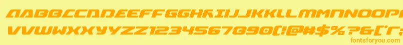 Iapetuscondital Font – Orange Fonts on Yellow Background