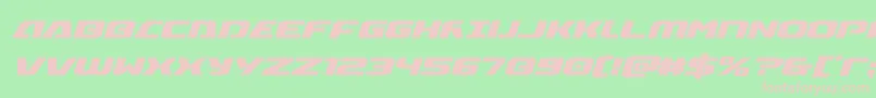 Iapetuscondital Font – Pink Fonts on Green Background