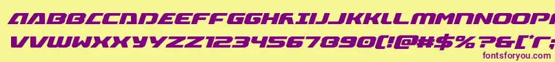 Iapetuscondital Font – Purple Fonts on Yellow Background