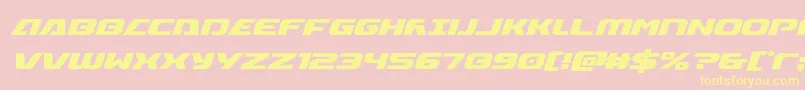 Iapetuscondital Font – Yellow Fonts on Pink Background