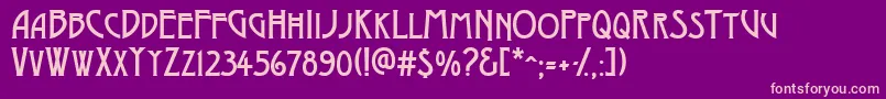 ModernoOne Font – Pink Fonts on Purple Background