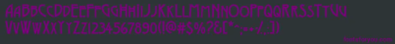 ModernoOne Font – Purple Fonts on Black Background