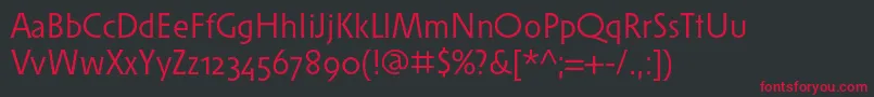 Solperaosf Font – Red Fonts on Black Background