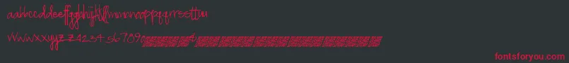Greatspringtime Font – Red Fonts on Black Background