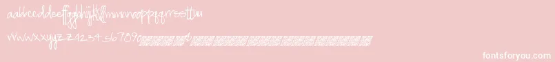 Greatspringtime Font – White Fonts on Pink Background