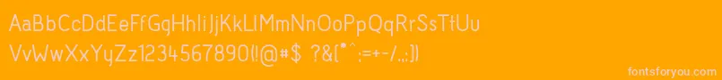 Police AcidMedium – polices roses sur fond orange
