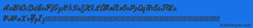 Chronicdelivery Font – Black Fonts on Blue Background
