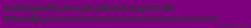 Chronicdelivery Font – Black Fonts on Purple Background