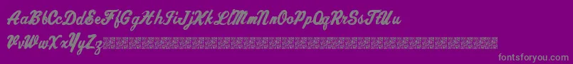 Chronicdelivery Font – Gray Fonts on Purple Background