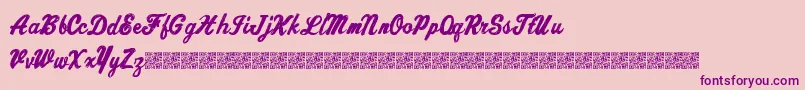 Chronicdelivery Font – Purple Fonts on Pink Background