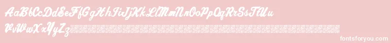 Chronicdelivery Font – White Fonts on Pink Background