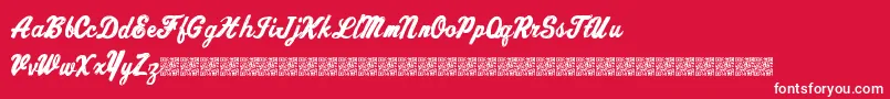 Chronicdelivery Font – White Fonts on Red Background