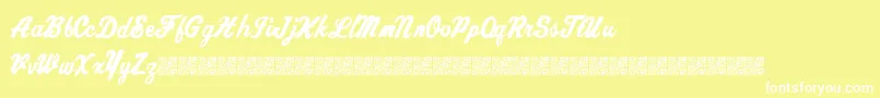 Chronicdelivery Font – White Fonts on Yellow Background
