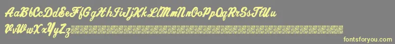 Chronicdelivery Font – Yellow Fonts on Gray Background