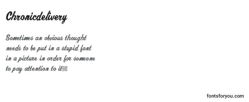 Schriftart Chronicdelivery