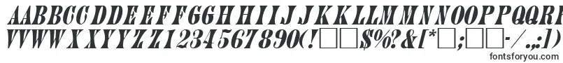 Шрифт JuniperItalica – очень широкие шрифты