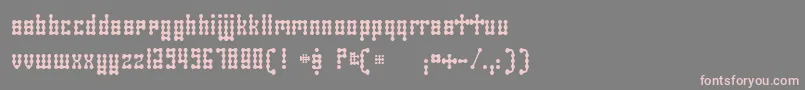 SkeletorStance Font – Pink Fonts on Gray Background