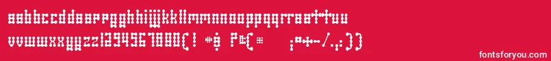 SkeletorStance Font – White Fonts on Red Background