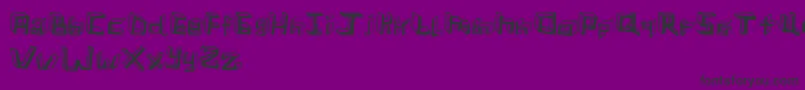 SleepingInLecture Font – Black Fonts on Purple Background