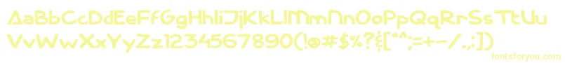 CassiniMarker Font – Yellow Fonts on White Background