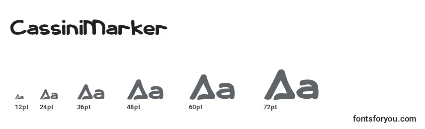 CassiniMarker Font Sizes