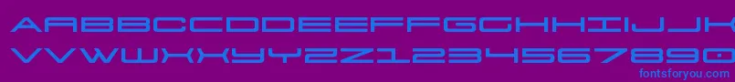 911porschav3expand Font – Blue Fonts on Purple Background