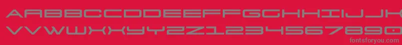 911porschav3expand Font – Gray Fonts on Red Background
