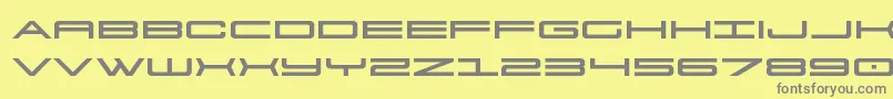 911porschav3expand-Schriftart – Graue Schriften auf gelbem Hintergrund