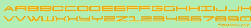 Police 911porschav3expand – polices orange sur fond vert